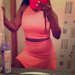 Coral Quilted 2 Piece Set