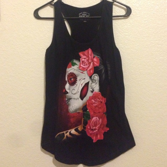 Hot Topic Day of the Dead Tank Top S