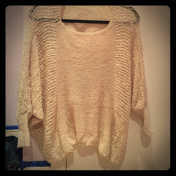 Loose cream sweater