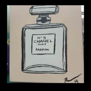 Chanel no5 perfume painting