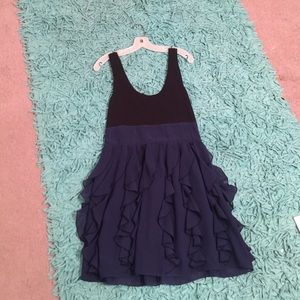 Black and blue dress