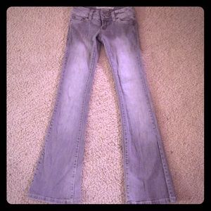 Grey boot cut jeans