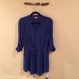 Blue dress ; naked zebra