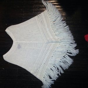 Off White Poncho