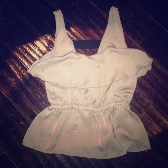 Taupe Polyester Top