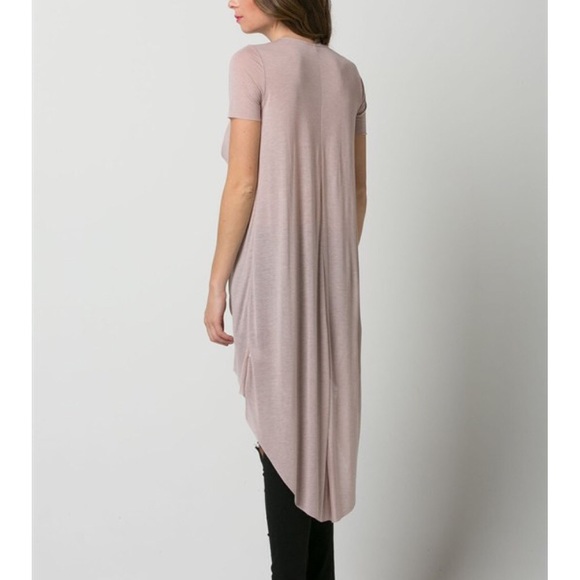LOWEST PRICE "The Poet" Draped Front High Low Top - Picture 3 of 4