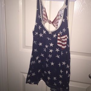 american flag type shirt
