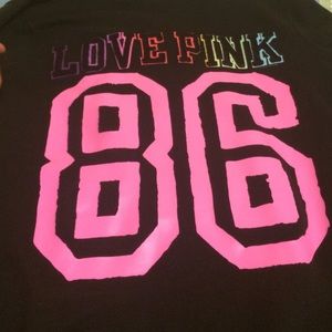 PINK mid-length Hoodie