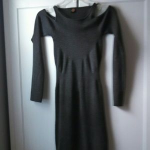 Poof gray dress size large