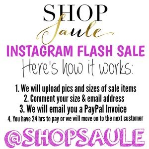 Instagram  Flash Sale!