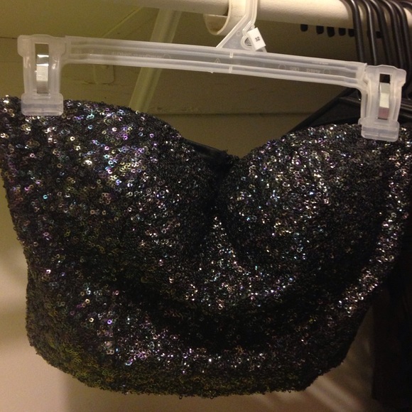 padded bustier top colorful