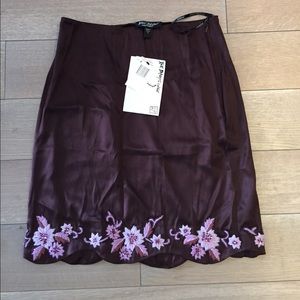 Betsey Johnson never worn silk skirt