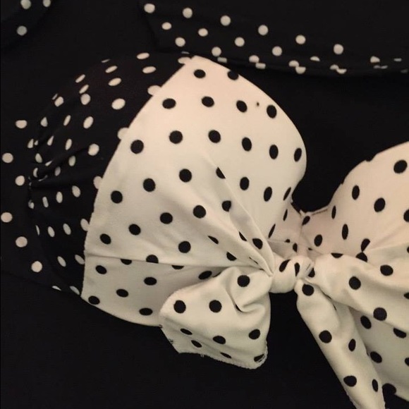 Victoria's Secret polka dotted bikini top