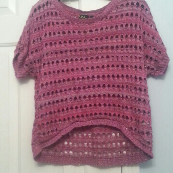 Pink crochet knit top - Picture 1 of 1