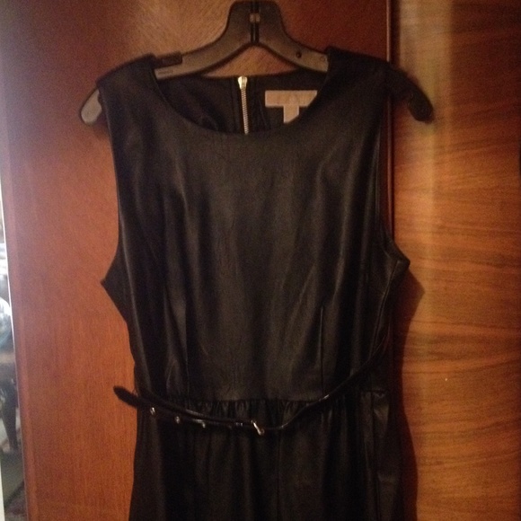 Michael Kors leather dress sz10
