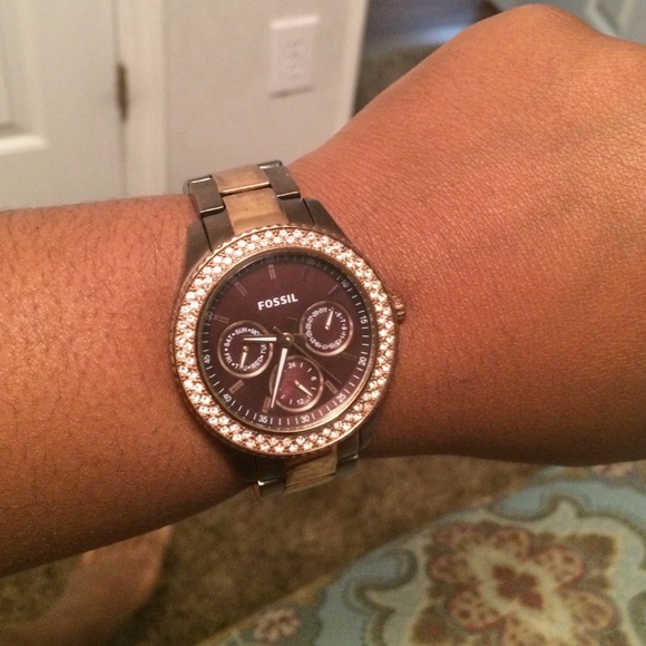 Chocolate Fossil Watch