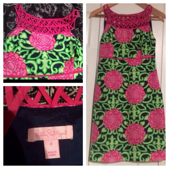 Lilly Pilitzer Private Property lattice dress