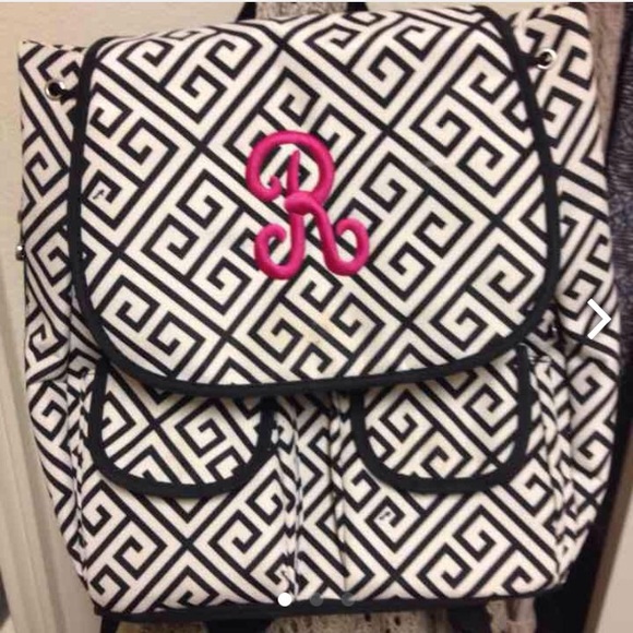 Monogrammed back pack NEW