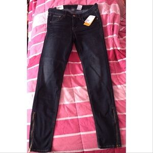 H&M Skinny Low Ankle Jeans with Zippers at Ankles