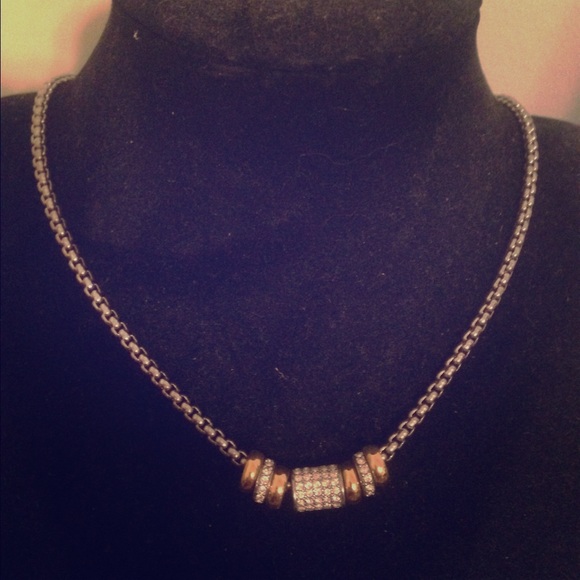 Touchstone crystal necklace.