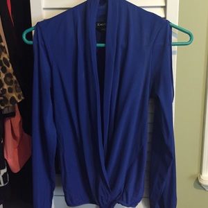 Bebe silk wrap body suit