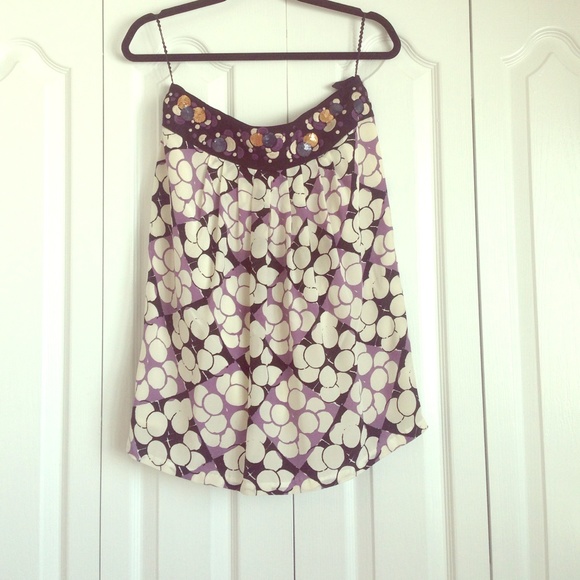 Floreat silk skirt