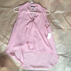 Strawberry sheer top