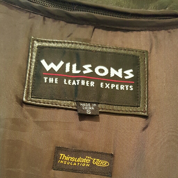SOLD - Genuine Leather - Dark Brown Wilsons Jacket - Picture 4 of 4