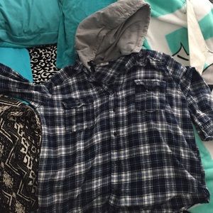 Charlotte Russe flannel with hood