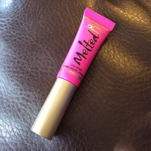 Too Faced melted fuchsia lipstick
