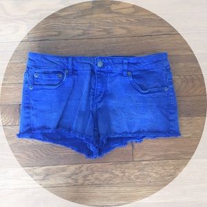 Royal Blue Jean Shorts