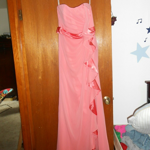 Coral bridesmaid dress sz8
