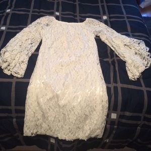 White lace dress