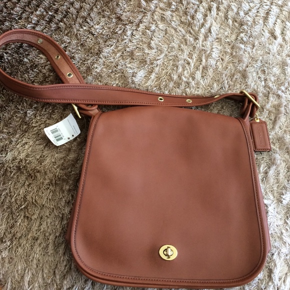 Coach vintage brown messenger bag
