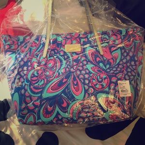 BNWT Lilly Pulitzer Reel Me In Large Tote