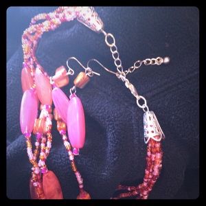 Necklace and earrings