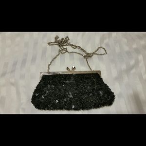 Black sequence Purse