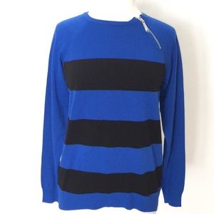 Michael Kors Amalfi Blue and black striped top