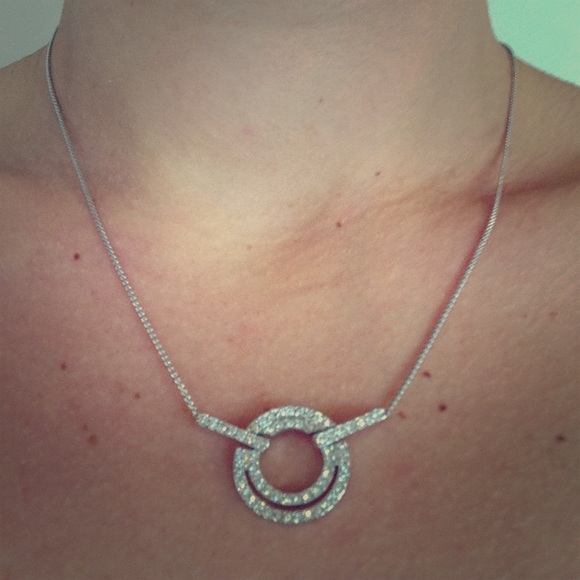 Swarovski necklace and earrings