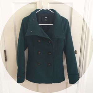 Hunter Green Double Button Jacket