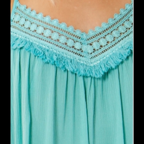 🆕Totally Turquoise Boho Cami Top NEW - Picture 3 of 4