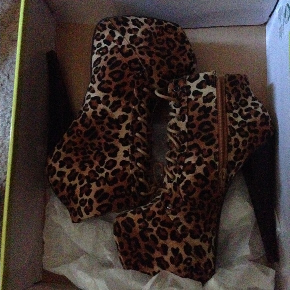 Leopard Print Booties