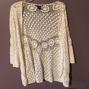 Lovely White knit sweater.
