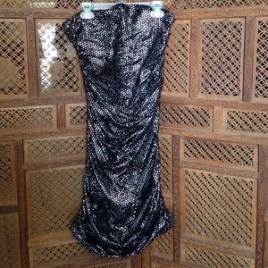 Express sequined party tube dress