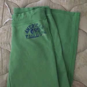 Green american eagle sweatpants