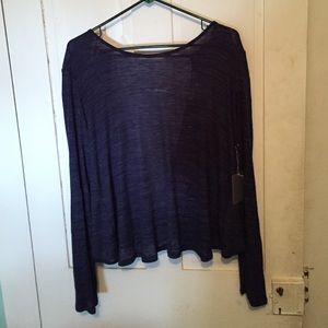 NWT Blue open back shirt