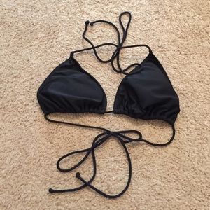Aeropostale Black Triangle Bikini Top