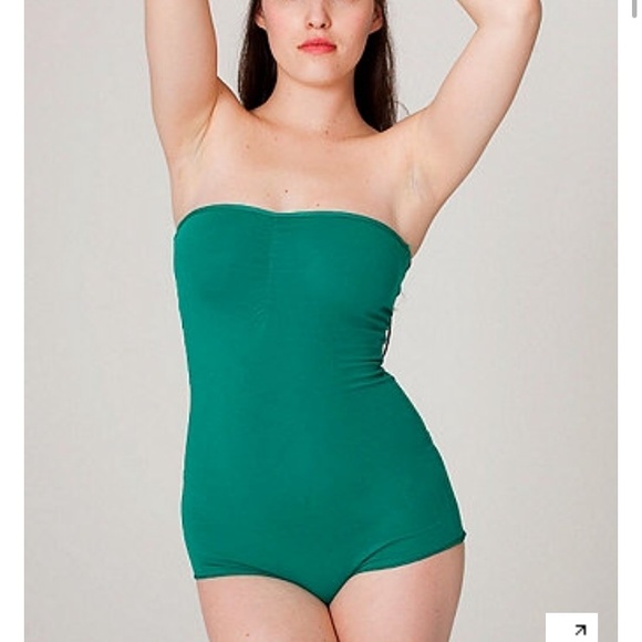 American Apparel Tops - Cotton Spandex Jersey
Strapless Ruched Bodysuit