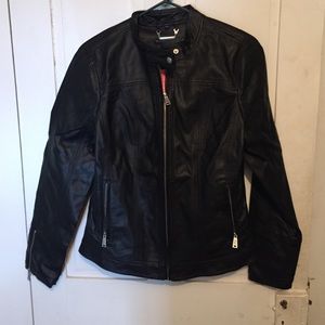 Faux leather jacket
