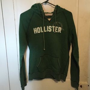 Green hollister hoodie